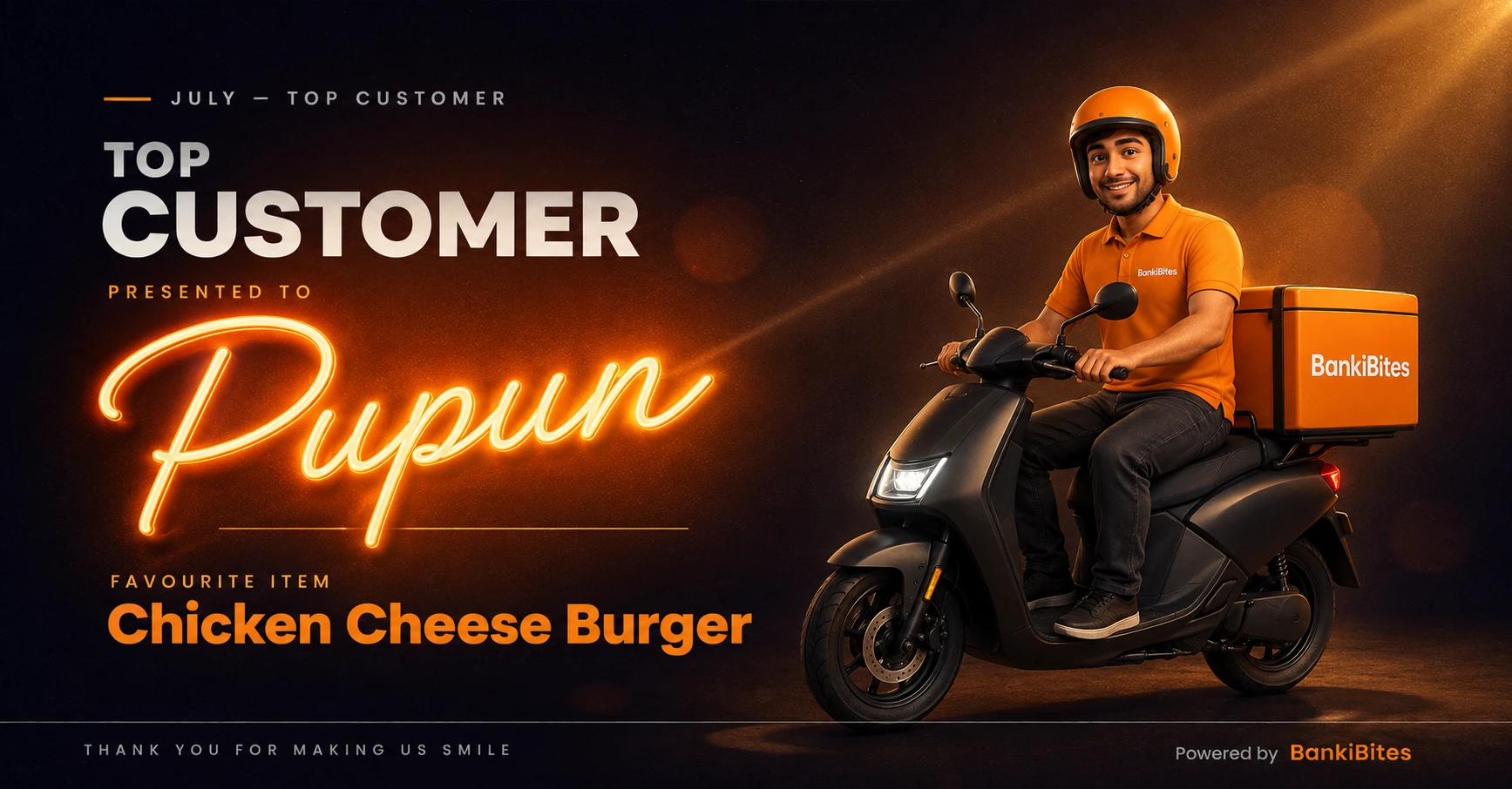 BankiBites Top Customer of the month